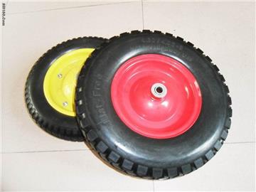 flat free  pu foam wheel
