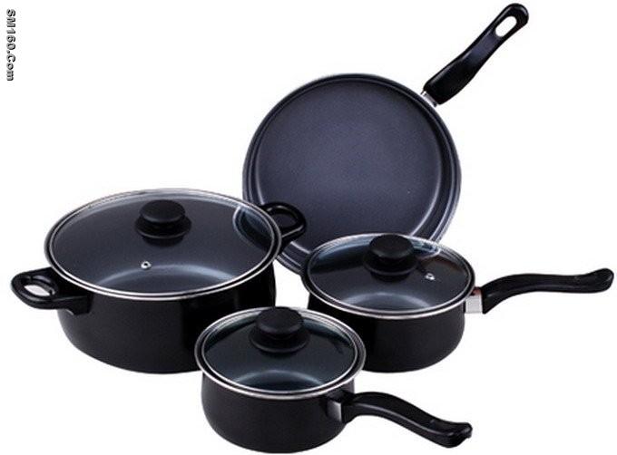 supply   non -- stick  cookware  set
