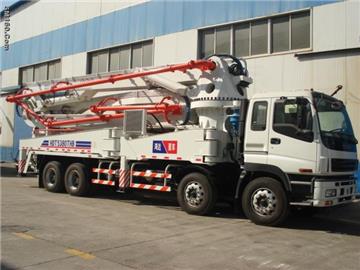 concrete boom pump truck