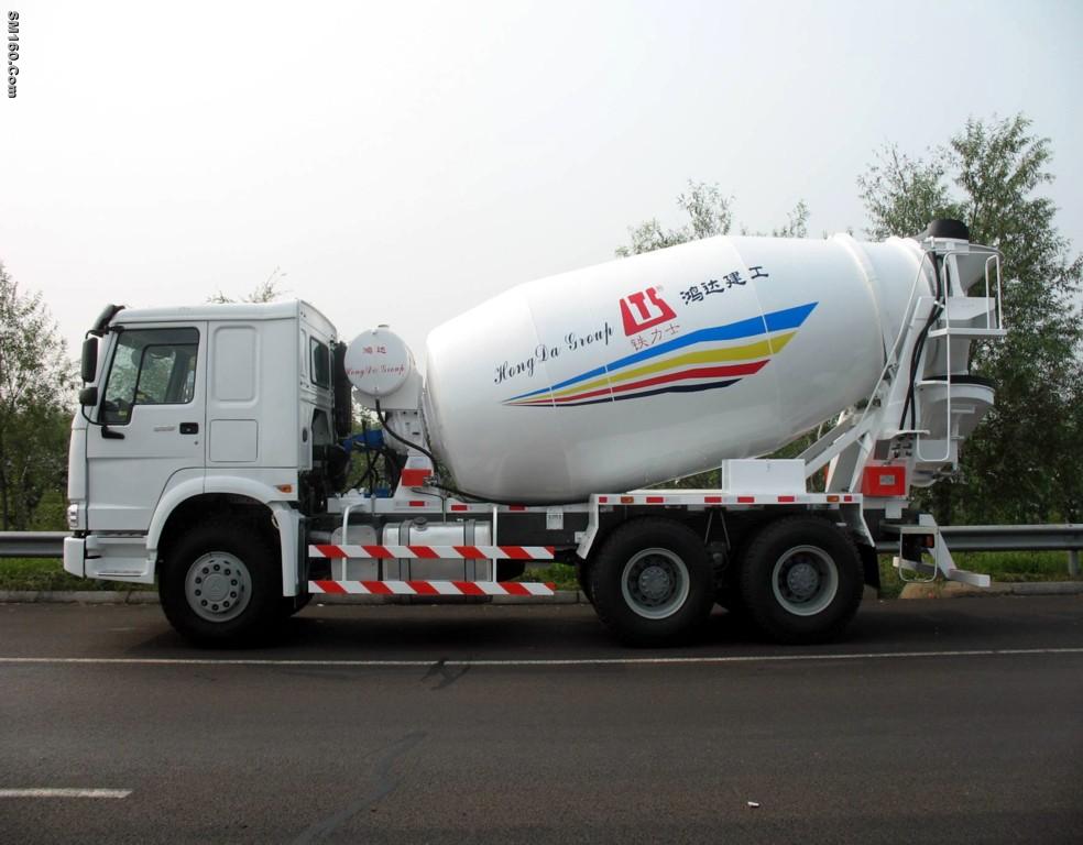 Truck-mounted concrete mixer 