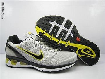 Men's Nike airmax 5k shoes grey yellow and silver -FREE SHIPPING
