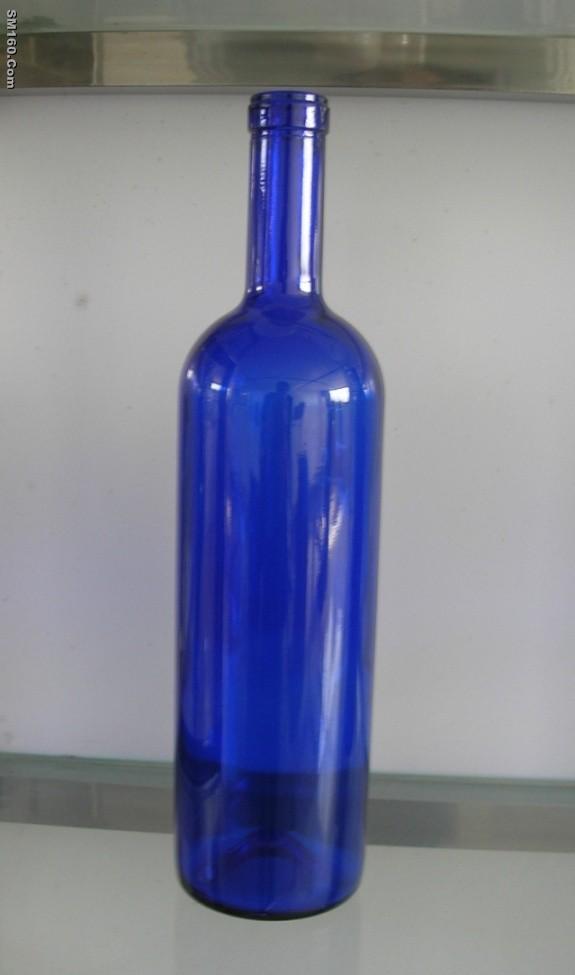 BLUE GLASS BOTTLE