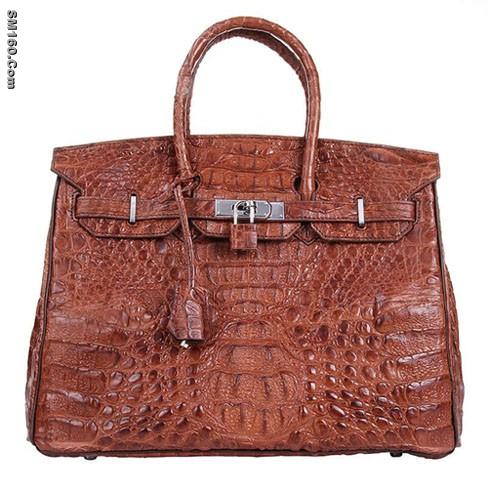 100% Real Crocodile Leather Handbag