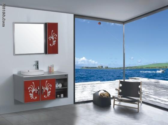 Supply  stainless steel bathroom cabinet-AN8007