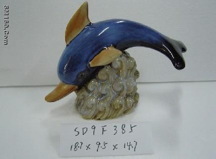 Christmas Ceramic Craft dolphins,wholesale price