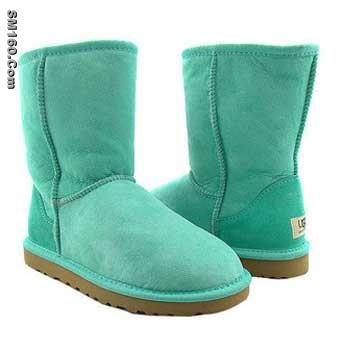 ugg aqua green classic short boots