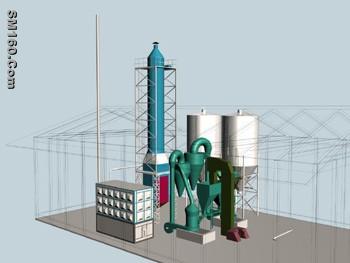 gypsum powder production machine