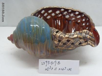 Christmas Craft Ceramic Conch shell,Cheap price