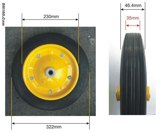 wheelbarrow wheel 13