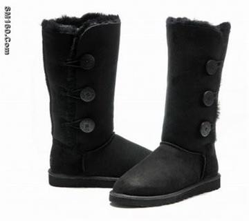 Cheap Black Ugg Bailey Button Triplet Boots