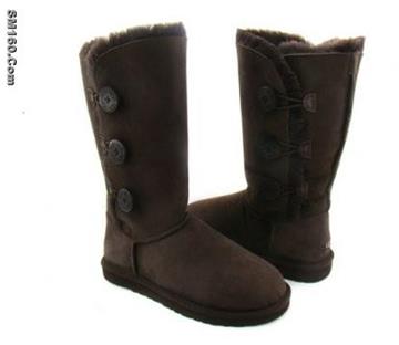 Chocolate Ugg Bailey Button Triplet Boots