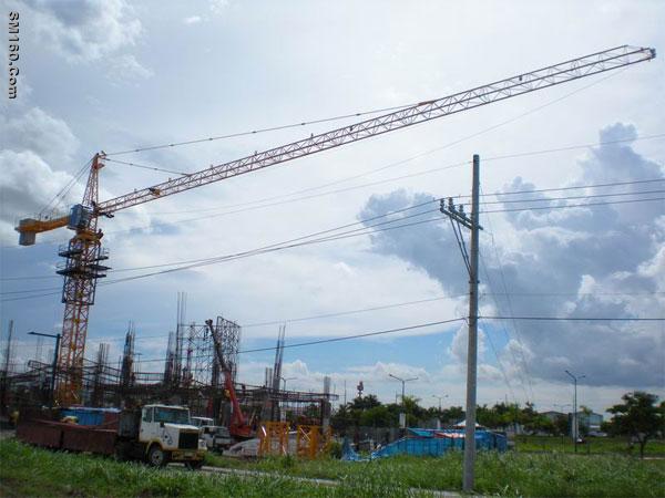 self rising QTZ125 tower crane