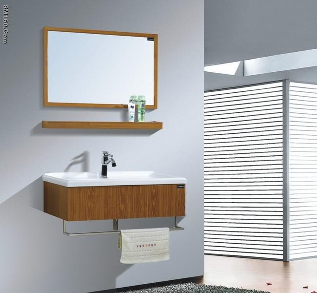 Touch wood stainless steel bathroom cabinet sales