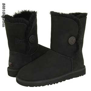 Black UGG Bailey Button Boots 5803+Free Shipping