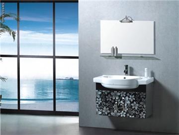 Supply sections of the elegant bathroom cabinet