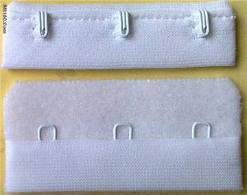 Supply bra hook and eye tape