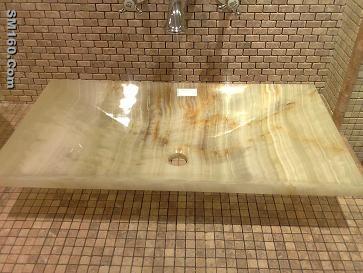 Marble palm clean basins