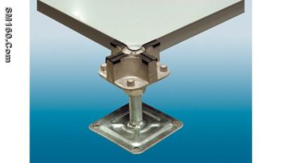 Single corner lock raised floor