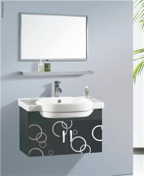 With beautiful stainless steel bathroom cabinet