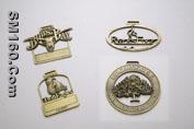 Metal golf bag tags