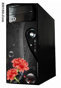 Decorous  Galvanized HangBo Computer Case Carnations