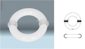 Round tubular electrodeless lamp