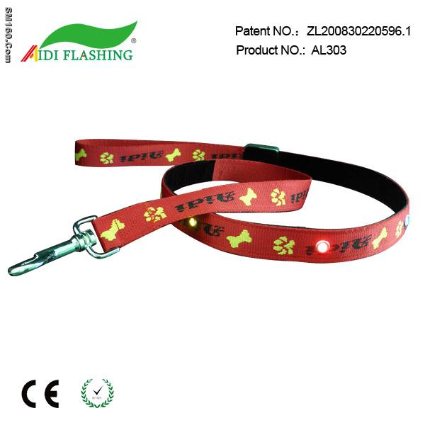 aidi pet led flashing pet product for lovely dog leashes