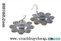 Silver Coach Earring