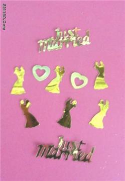 Happy Valenties' day varies table confetti and sequins