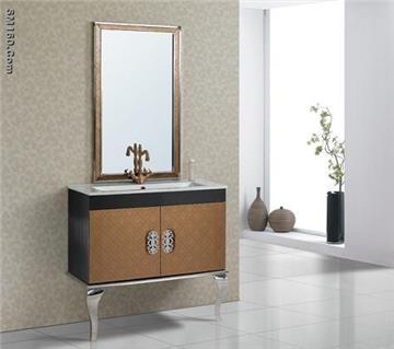 Classic stainless steel bathroom cabinet