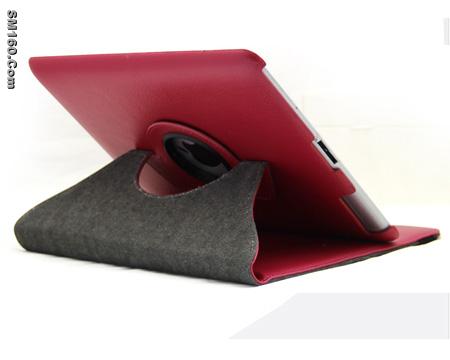 Newest  Rotate 360 degrees leather case for ipad , cover for ipad 2  