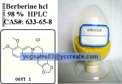 Berberine Hydrochloride 98%, natural extract