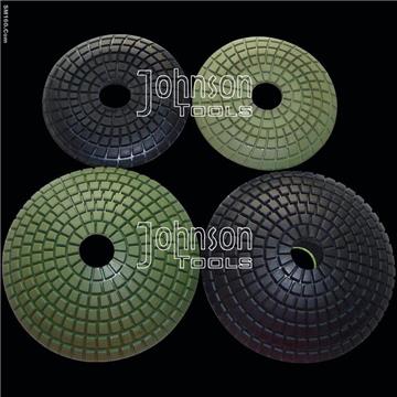 Diamond convex polishing pad
