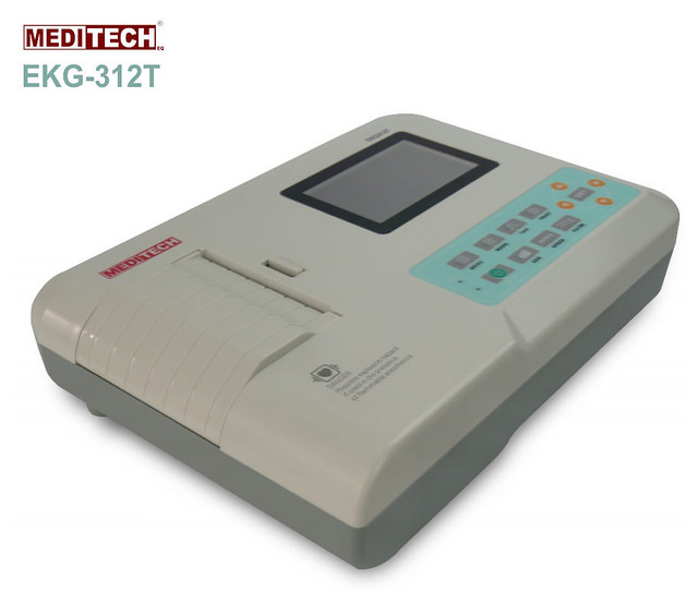 Three Channel EKG Electrocardiograph Machine EKG312t Ce Approved