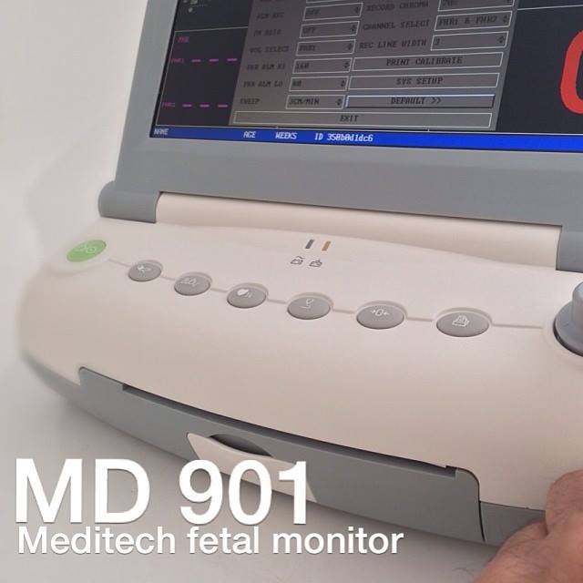MD901f Portable Fetal Monitor with Large Screen Ce Approved From Meditech Group