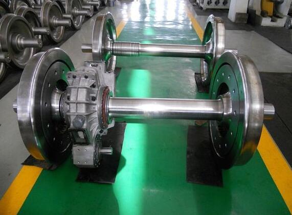 railway rail railroad railcar wagon locomotive assembly wheelset with AAR or UIC standard