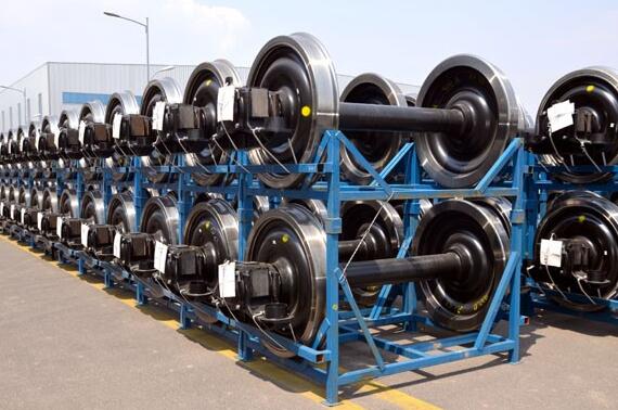 railway rail railroad railcar wagon locomotive assembly wheelset with AAR or UIC standard