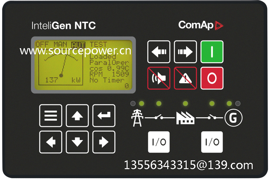 InteliGen 500 IG3500XXBAA ComAp paralleling gen-set controller with 5”colour display