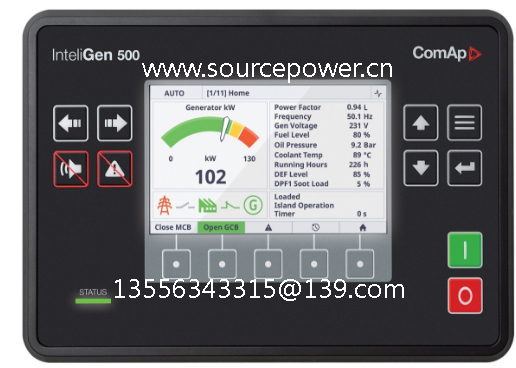 InteliGen 500 IG3500XXBAA ComAp paralleling gen-set controller with 5”colour display