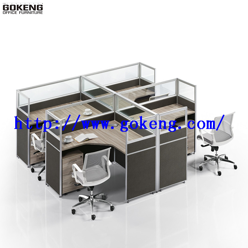 GOKENG Customized Acceptable Safety Modern Office Table Partition glass office partition with Reasonable Price