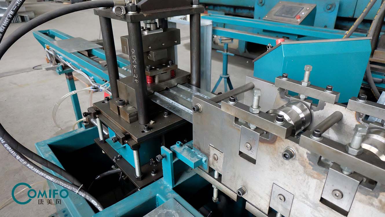 Fire Damper Blade Forming Machine, Fire damper machine, Volume damper machine