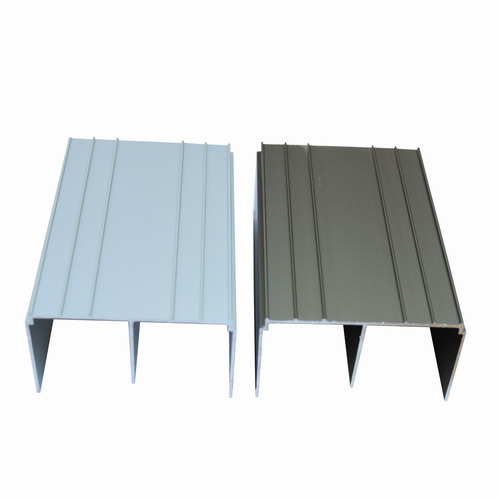 wardrobe sliding door silver vertical frame handle profile