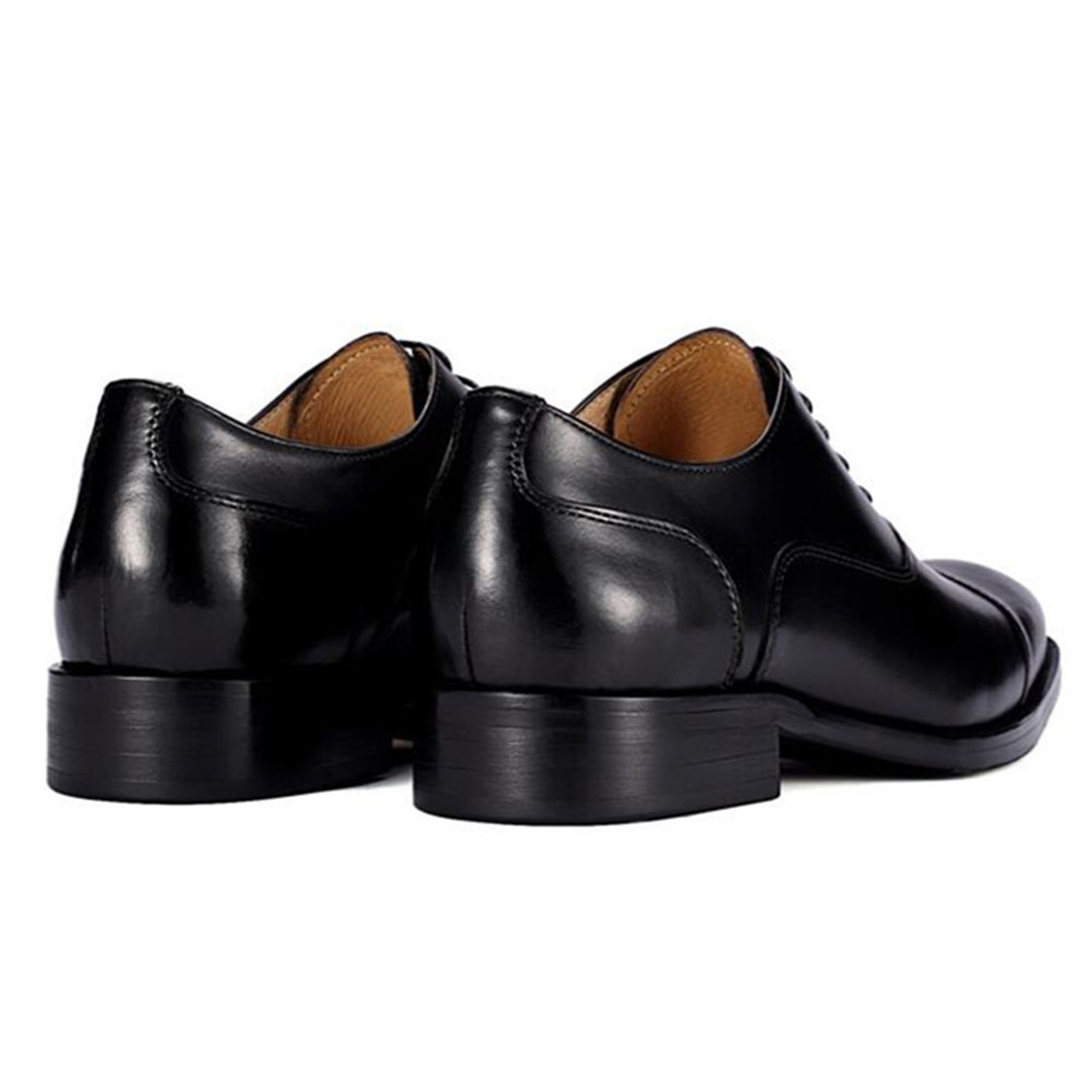 Men height increasing shoes genuine leather dress shoes