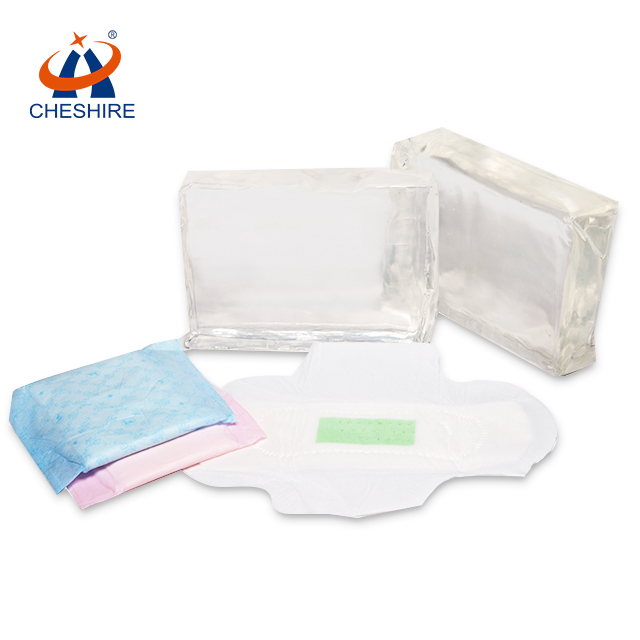 Stable hydriding Cheshire hot melt adhesive glue for lady napkin back positioning