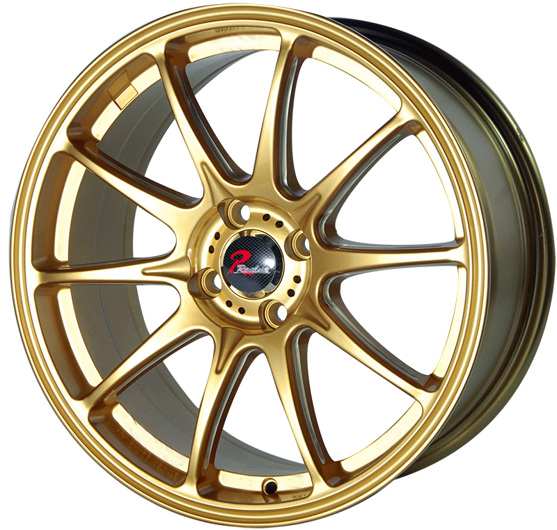 17 inch gold face alloy auto wheels JH0414 of Jihoo Wheels