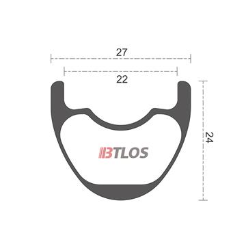 BTLOS M-i22 Cross-country trail carbon rims