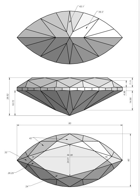 1-100mm cubic zirconia (CZ) round