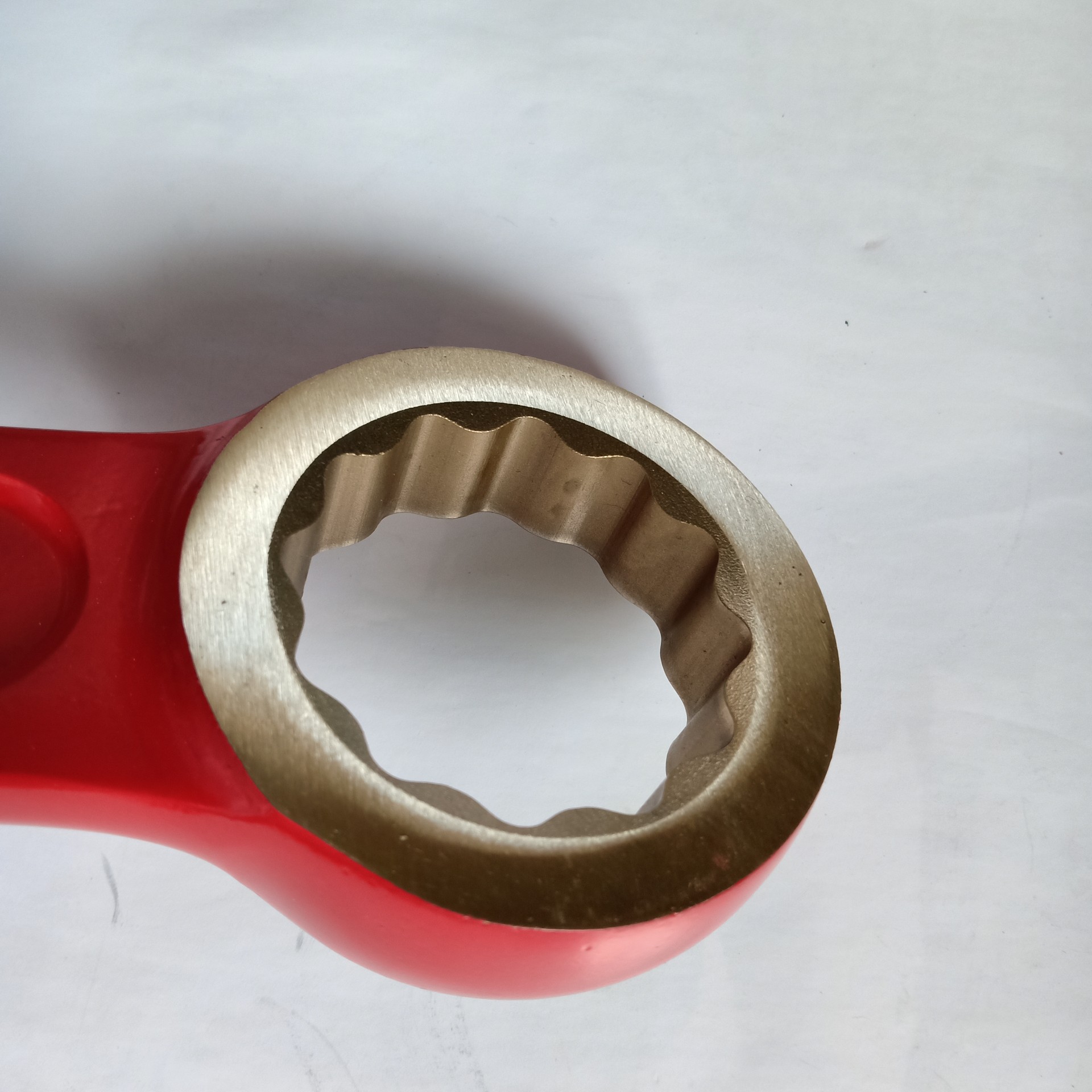 Hebei SIKAI Non-sparking wrench striking box 50mm Aluminum bronze red spray treatment