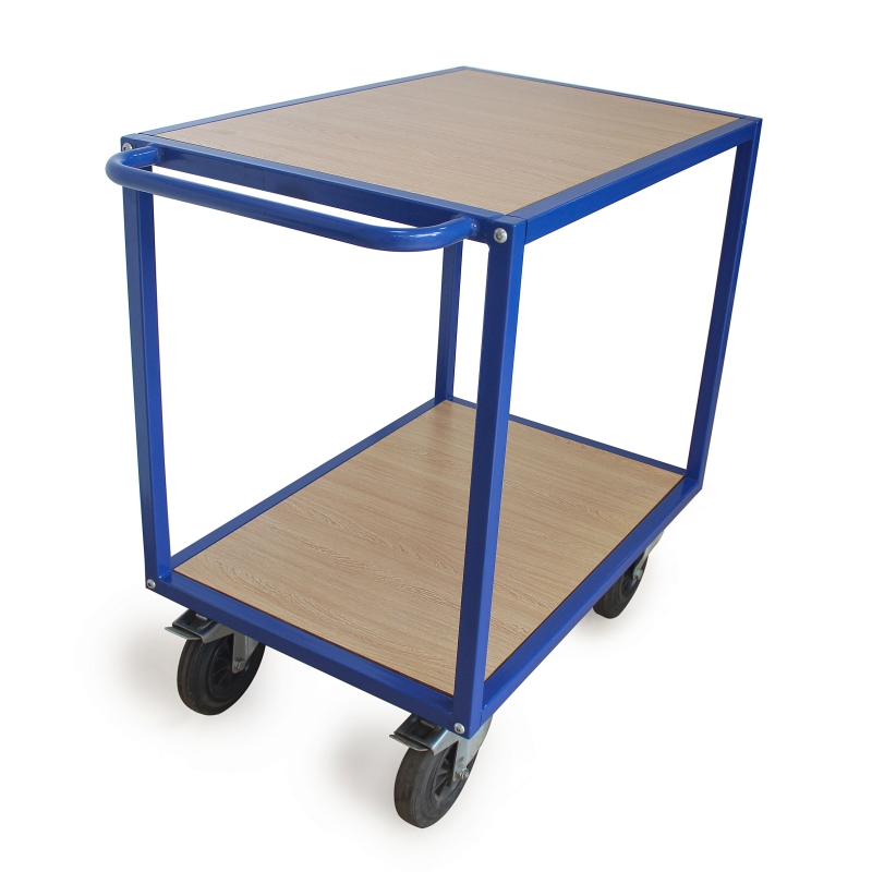 Table Trolley with Single Horizontal Push Bar