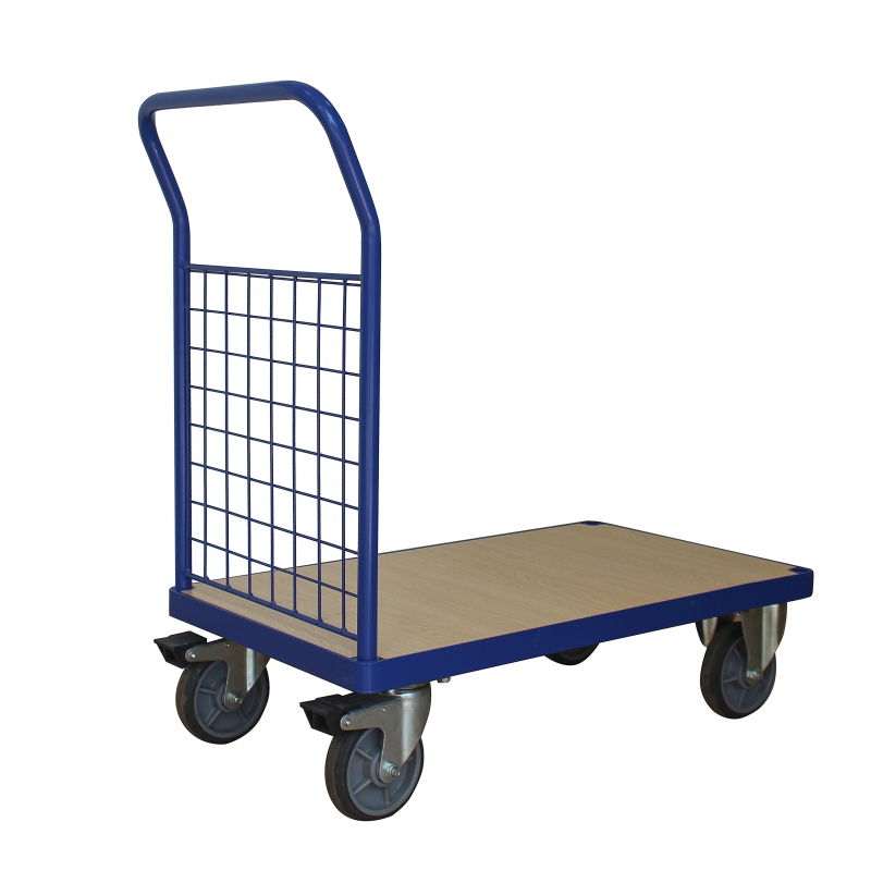 1102 Lbs Steel Bound Wood Deck Platform Truck